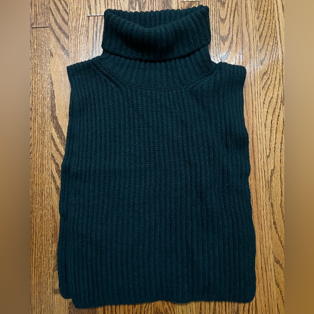 Sandro open side turtleneck vest